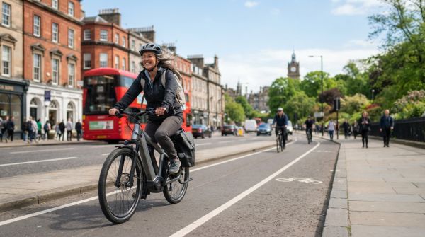 What are the health benefits of using electric bikes in urban UK areas?